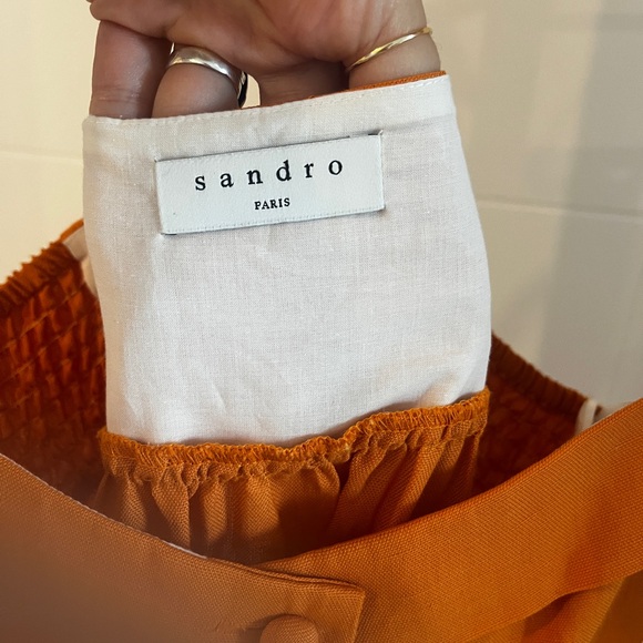 Sandro Tulipe gathered midi dress - Picture 7 of 8